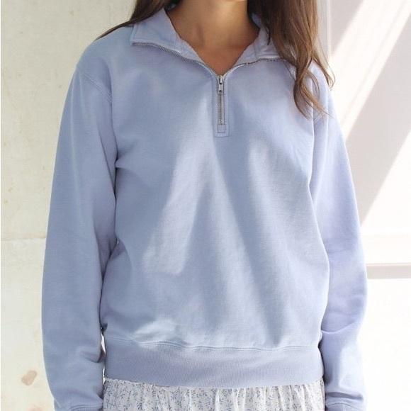 Brandy Melville blue quarter zip! Size S. - Picture 1 of 2